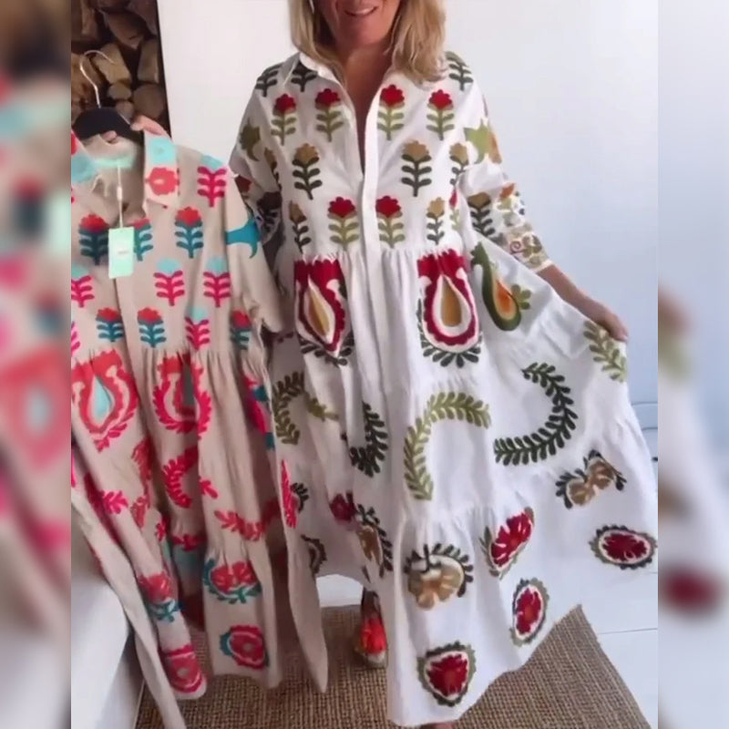 Gracina - Robe Imprimé Floral Graphique