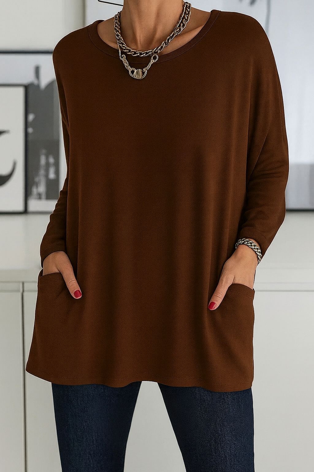 Faylisse - Top Large et Fluide pour Femme