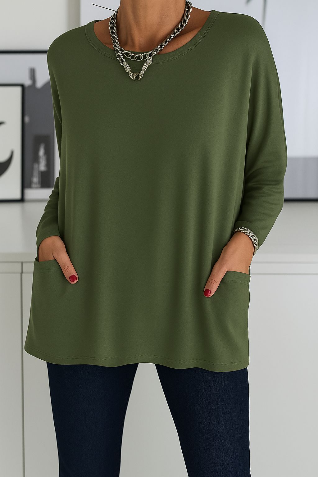 Faylisse - Top Large et Fluide pour Femme