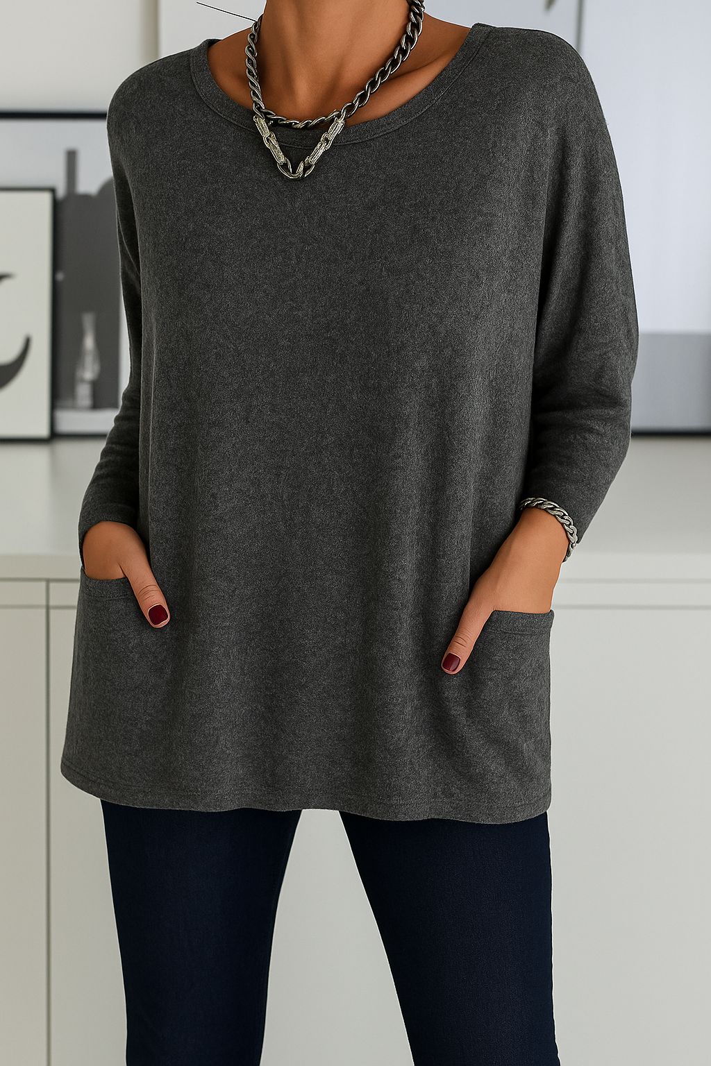 Faylisse - Top Large et Fluide pour Femme