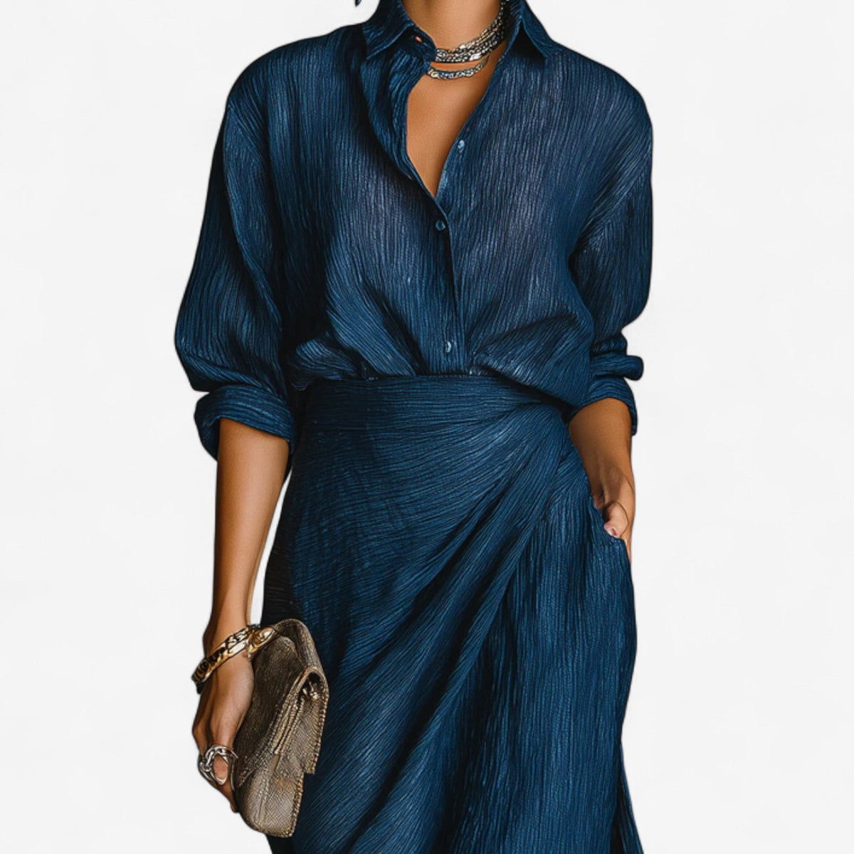Tavianne - Robe Longue Maxi Océan