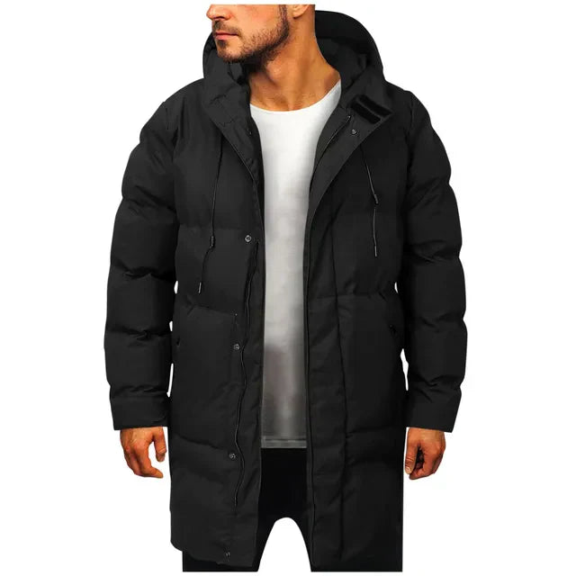 Jean - Parka Longue à Capuche pour Homme Confort et Style Hivernal