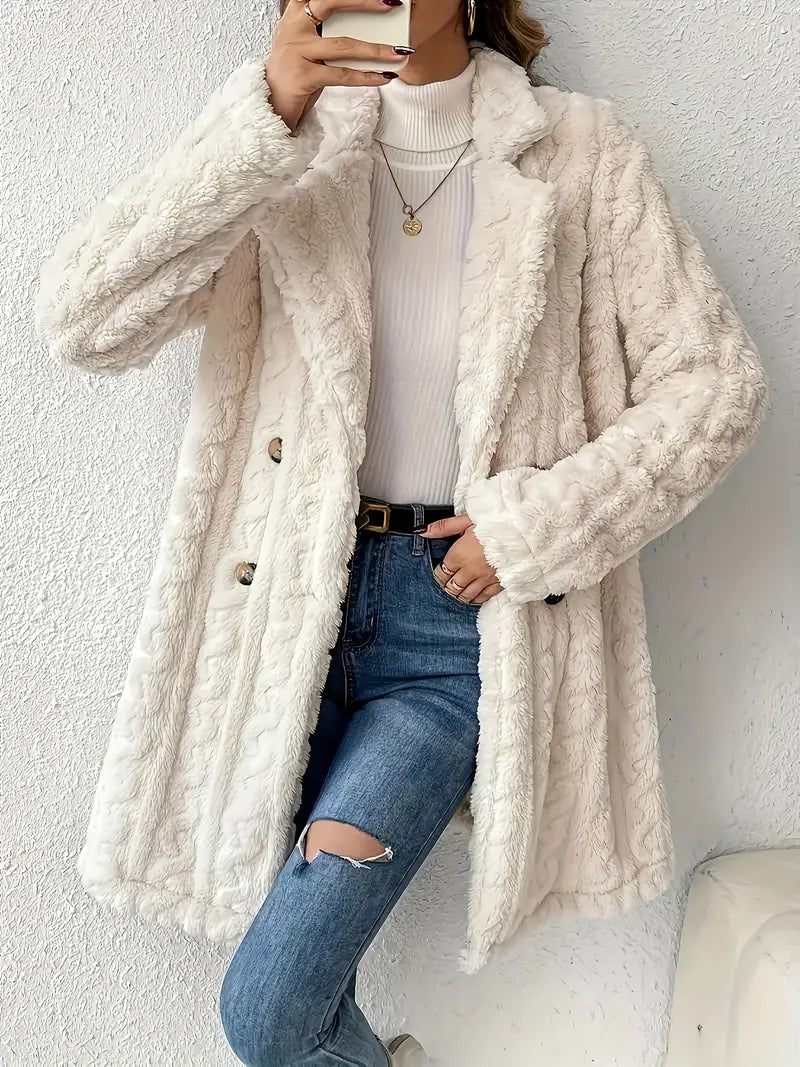 Léa - Manteau en fausse fourrure pour femme