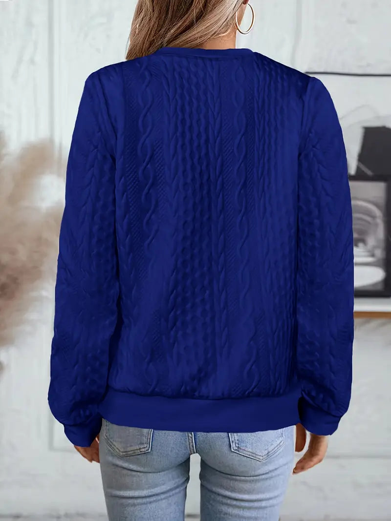 Elanisse - Veste Casual Femme à Col Baseball, Fermeture Éclair, Tissu Texturé