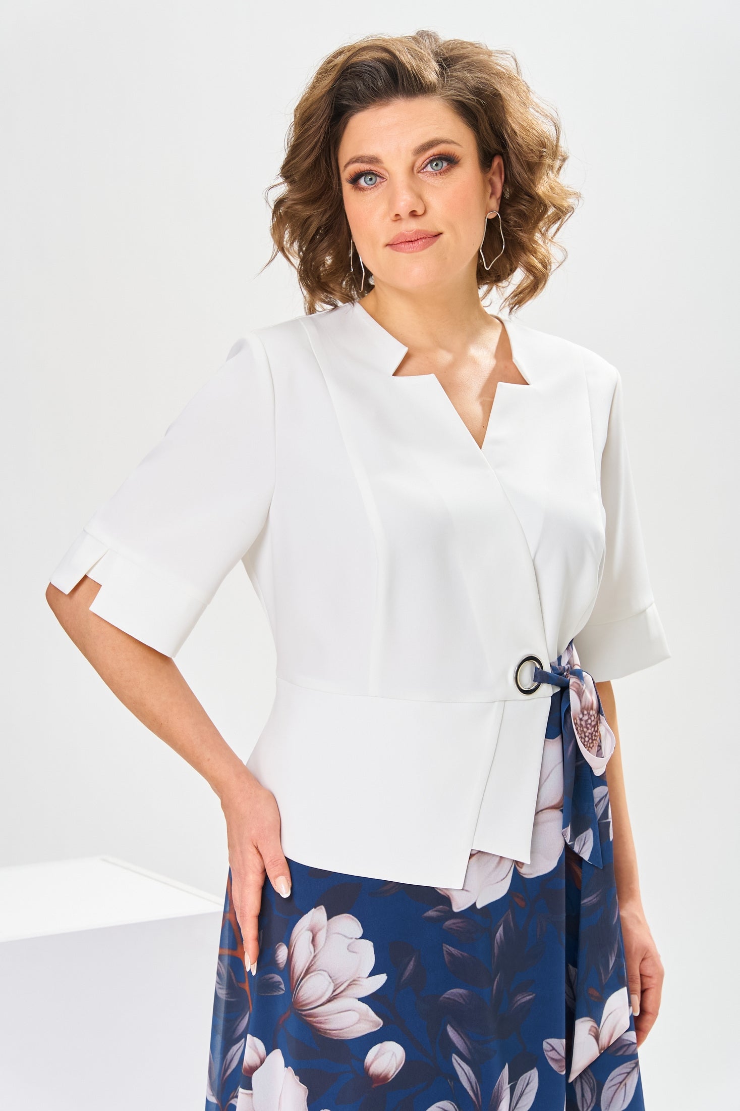 Adelisa - Robe en Coton et Soie de Haute Qualité pour une Élégance Naturelle