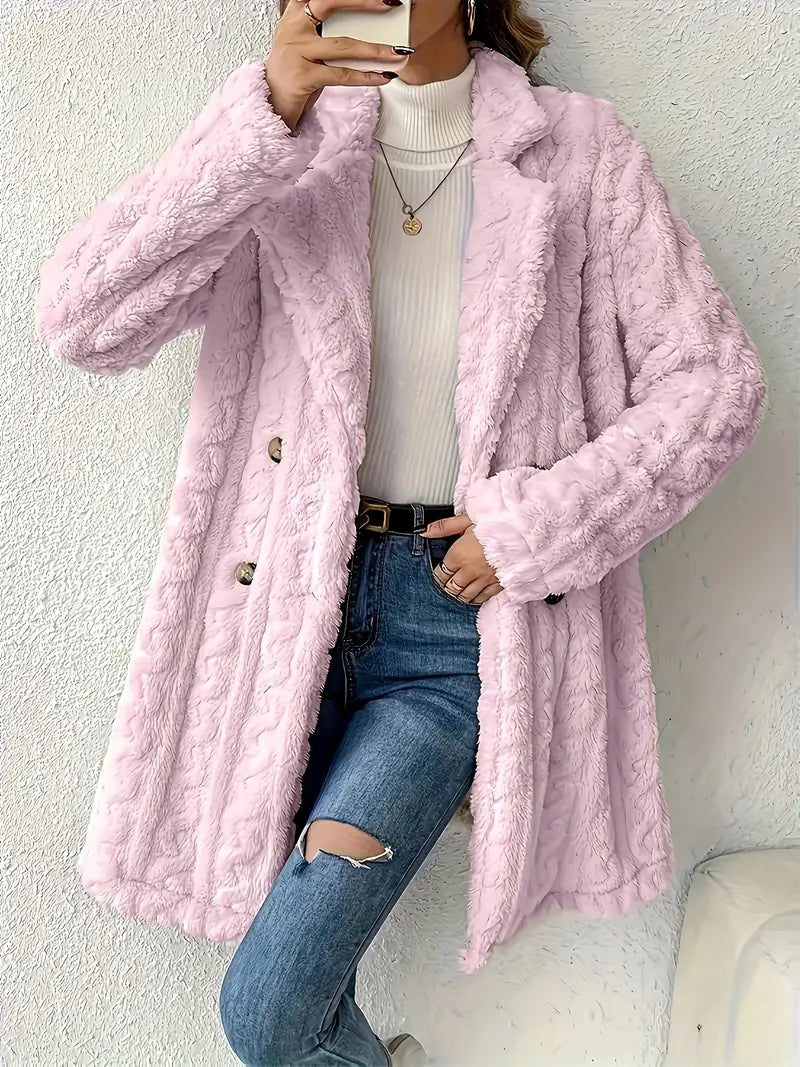Léa - Manteau en fausse fourrure pour femme