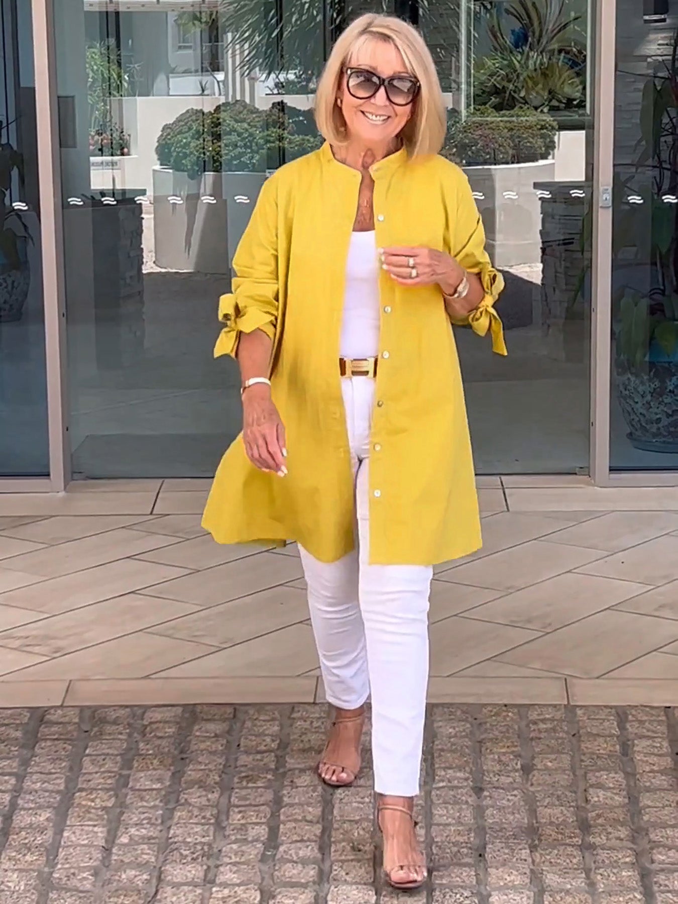 Liora - Veste Chemise Longue Boutonnée en Coton (Aujourd'hui seulement : 1 acheté = 1 offert !)