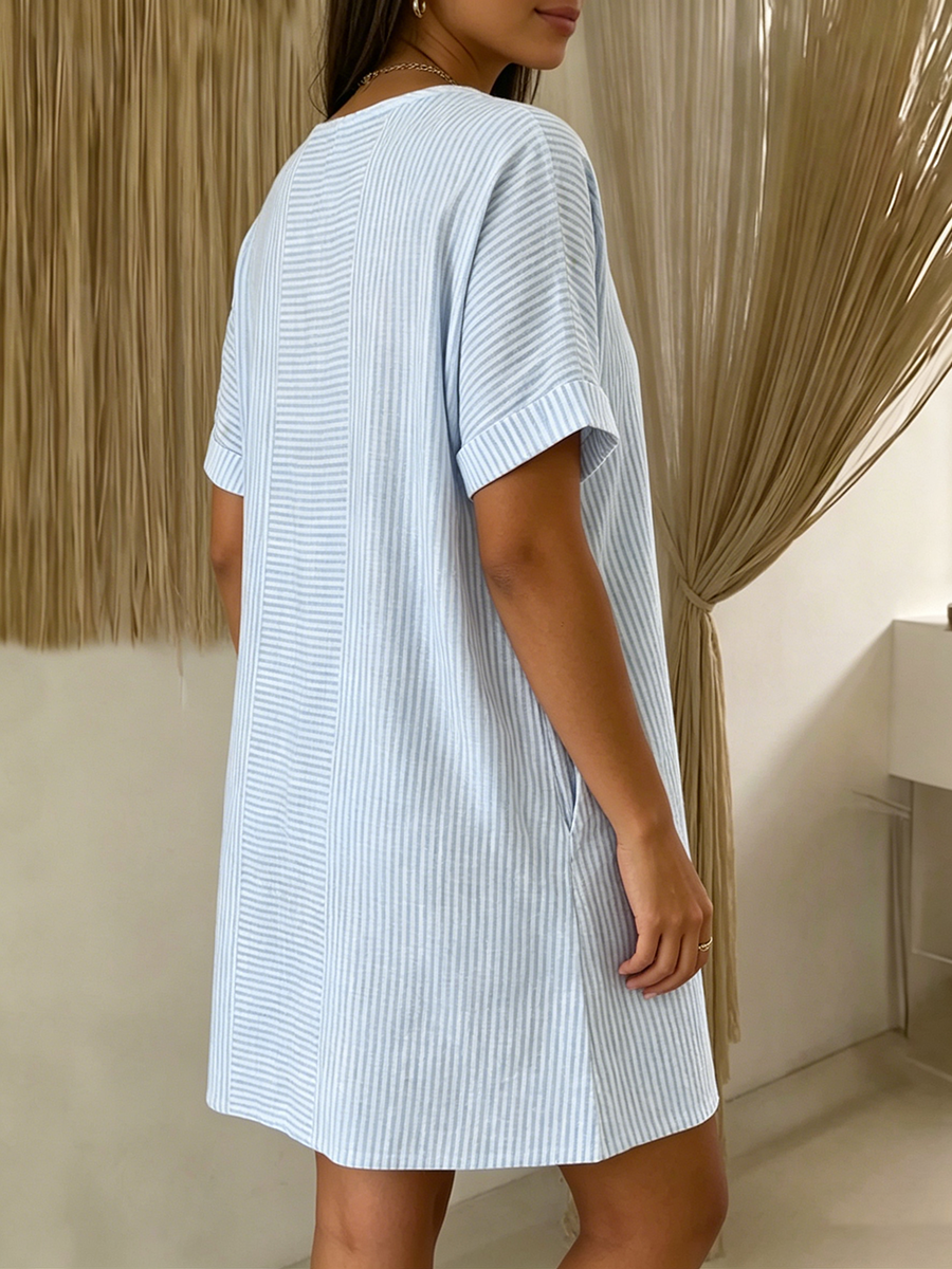 Nelyxa - Robe Femme Fluide Respirante Décontractée Usage Quotidien