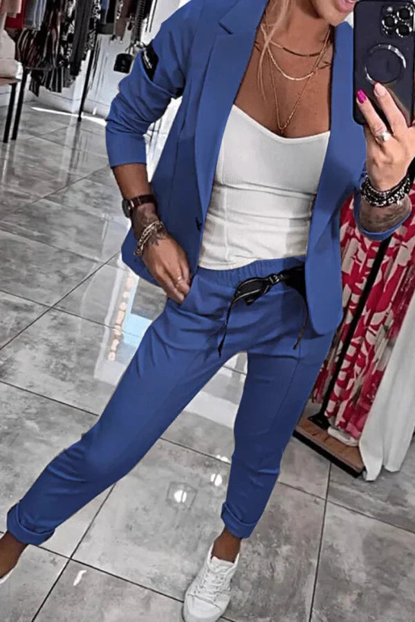 Rosindra - Ensemble deux pièces avec veste fluide et pantalon jogging confortable