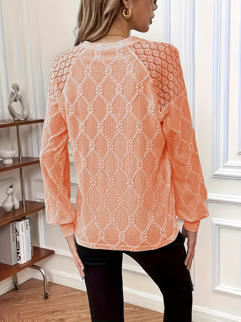 Gisellae - Blouse À Motif Et À Manches Longues