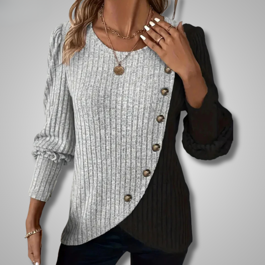 Isarielle - Pull Doux à Manches Longues