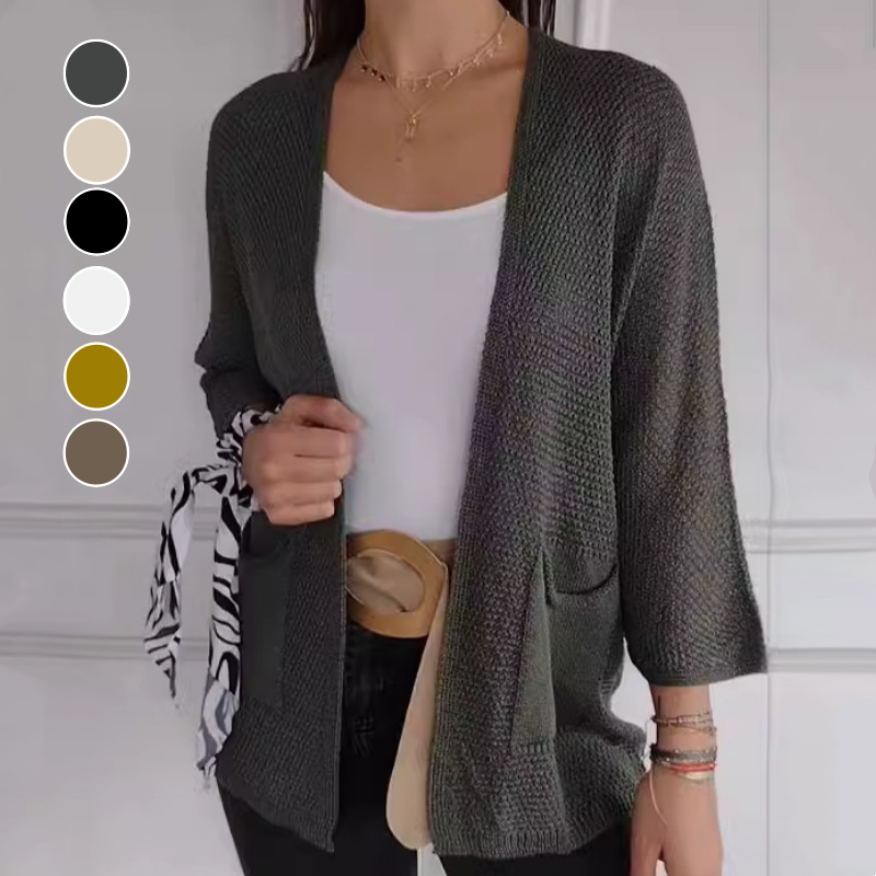 Noor - Manteau Tricoté Ouvert