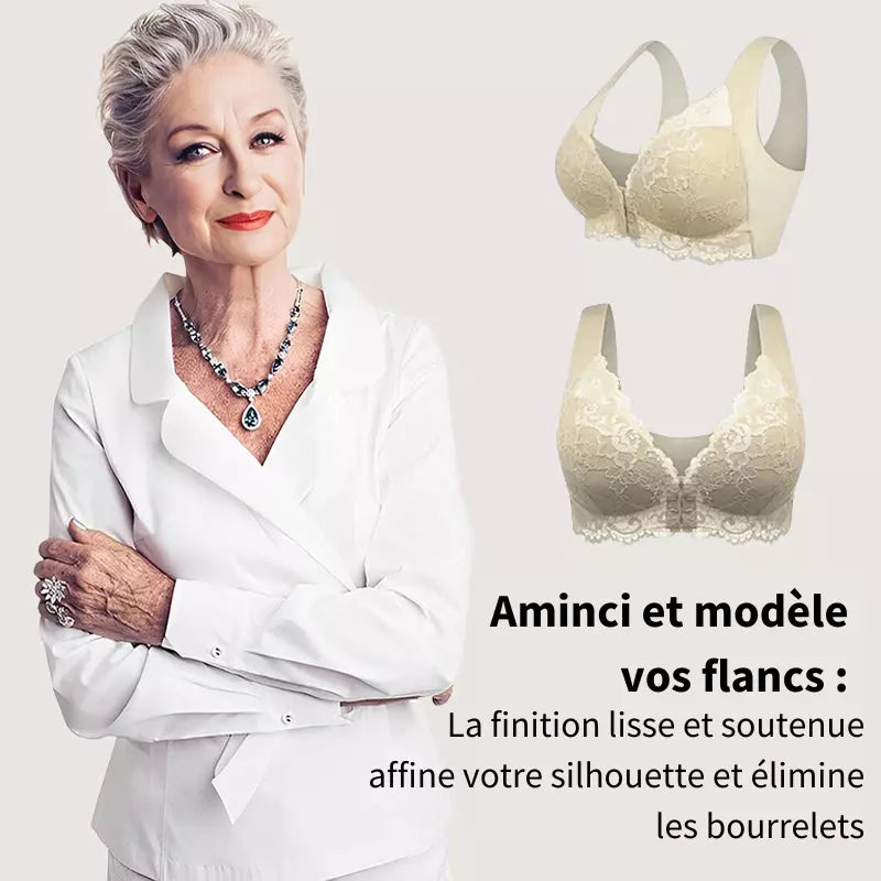 Cira - Soutien-gorge sans fil avec fermeture frontale (paquet de 3)