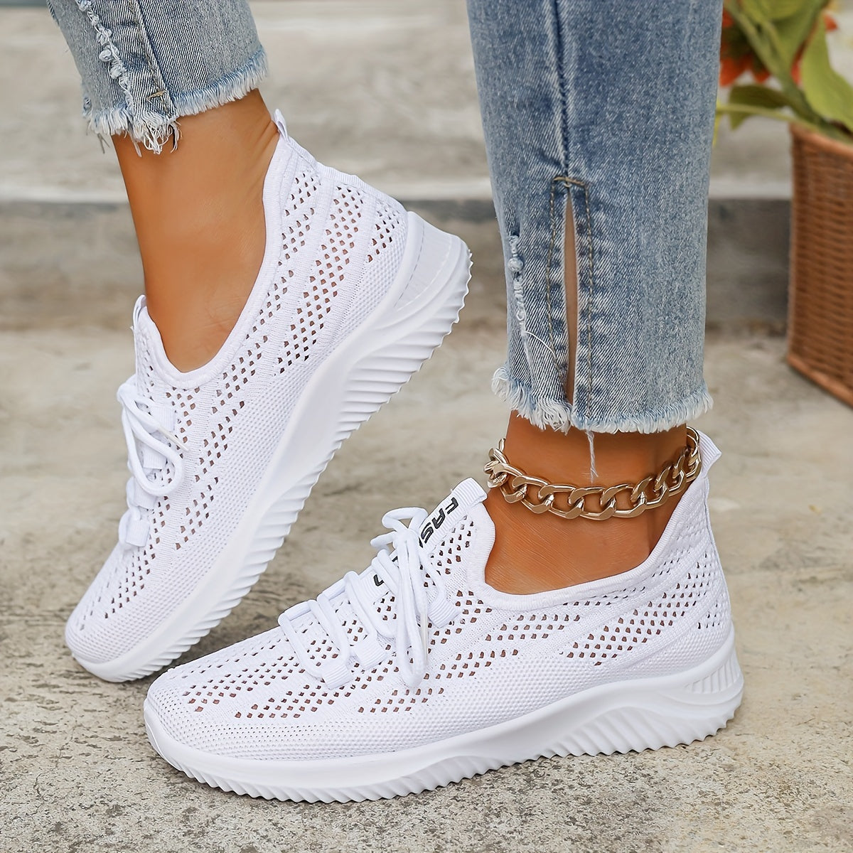 Fiorennae - Baskets femme orthopédiques respirantes à semelle amortissante