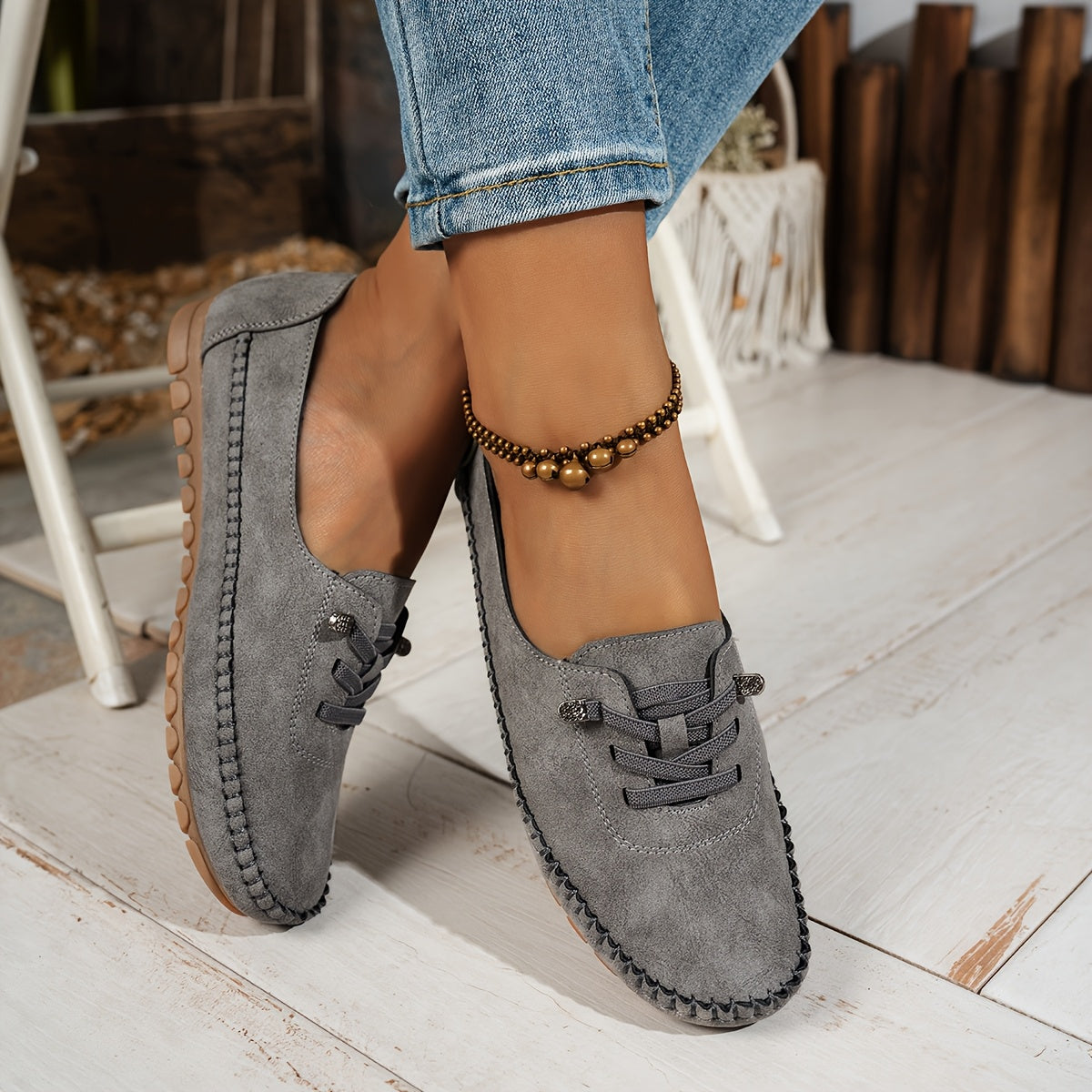 Heliara - Mocassins Flexibles à Soutien Confort Total