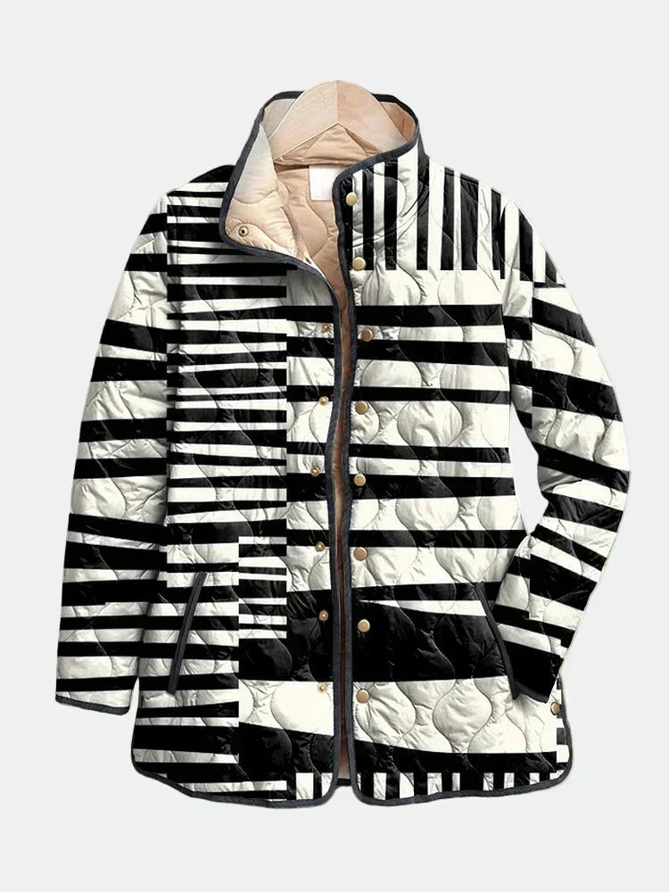 Mahaut - Veste femme matelassée à imprimé floral pour mi-saison
