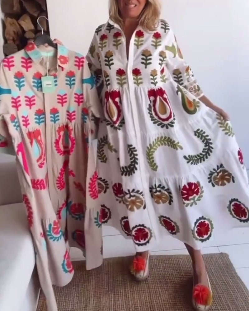 Gracina - Robe Imprimé Floral Graphique