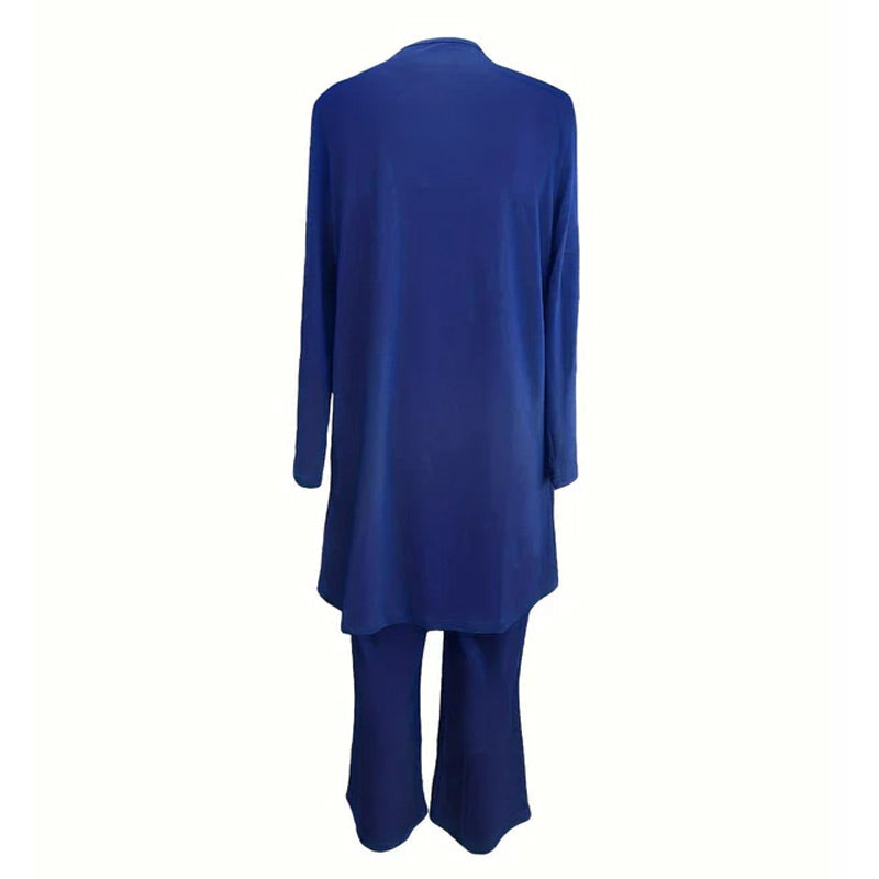 Quenora - Tailleur Décontracté Trois Pièces À Lignes Épurées