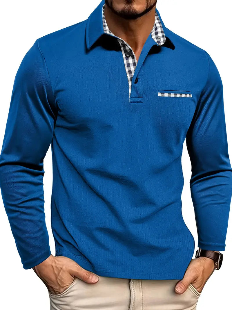 Alexander - Polo à Manches Longues Élégant pour Hommes