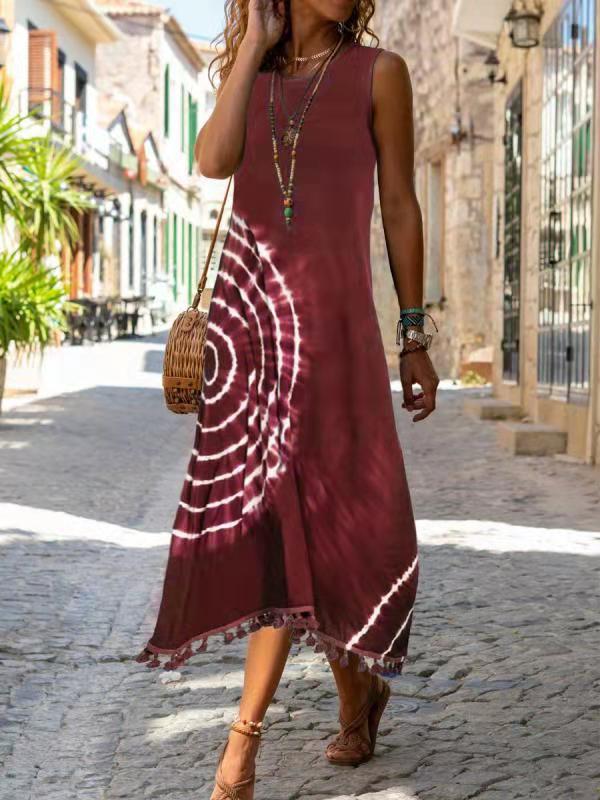 Elowen - Robe Midi Sans Manches Décontractée et Stylée pour l’Été