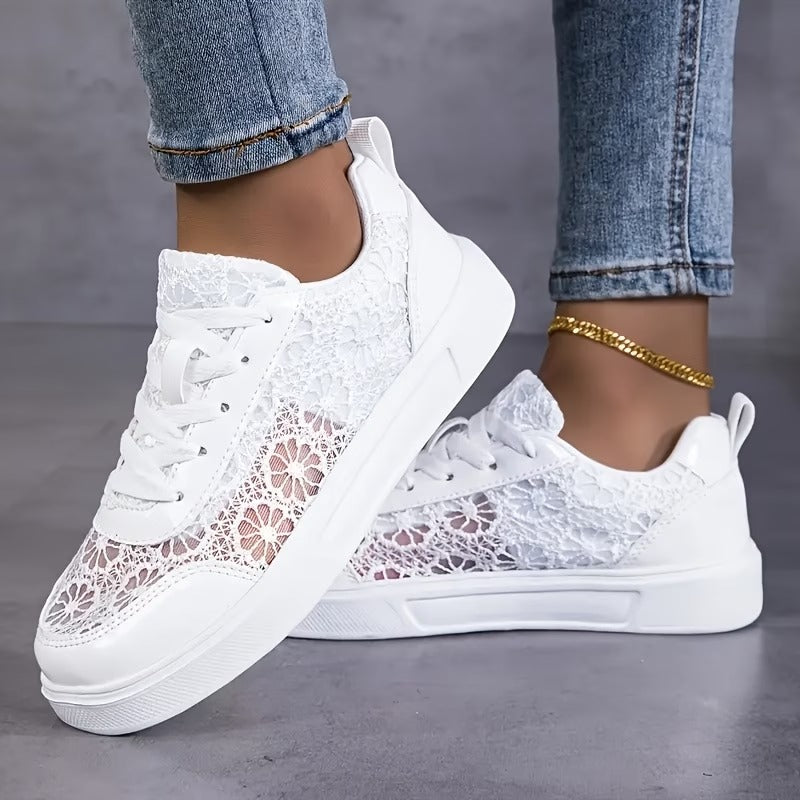 Jorexa - Baskets Femme Dentelle Respirante Style Casual Élégant