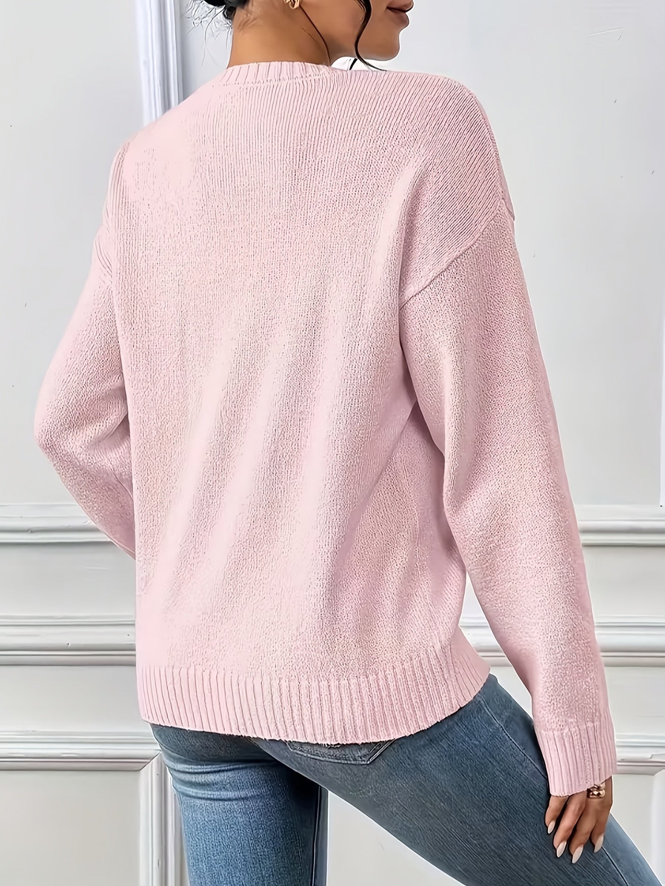 Lunetta - Pull Cœur Tricot Décontracté