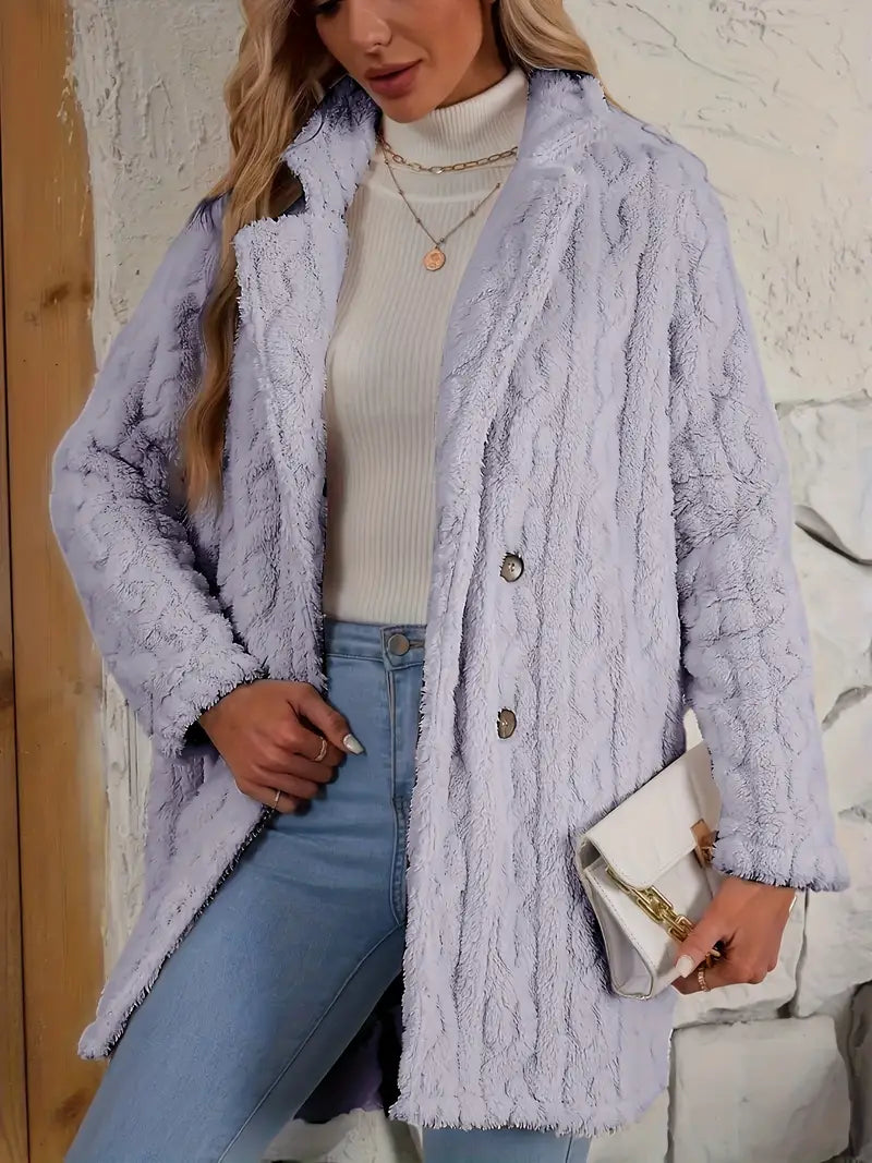 Léa - Manteau en fausse fourrure pour femme