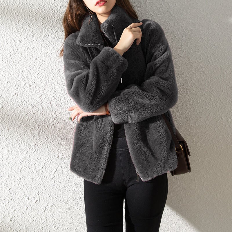 Lune - Manteau Matelassé à Col Montant