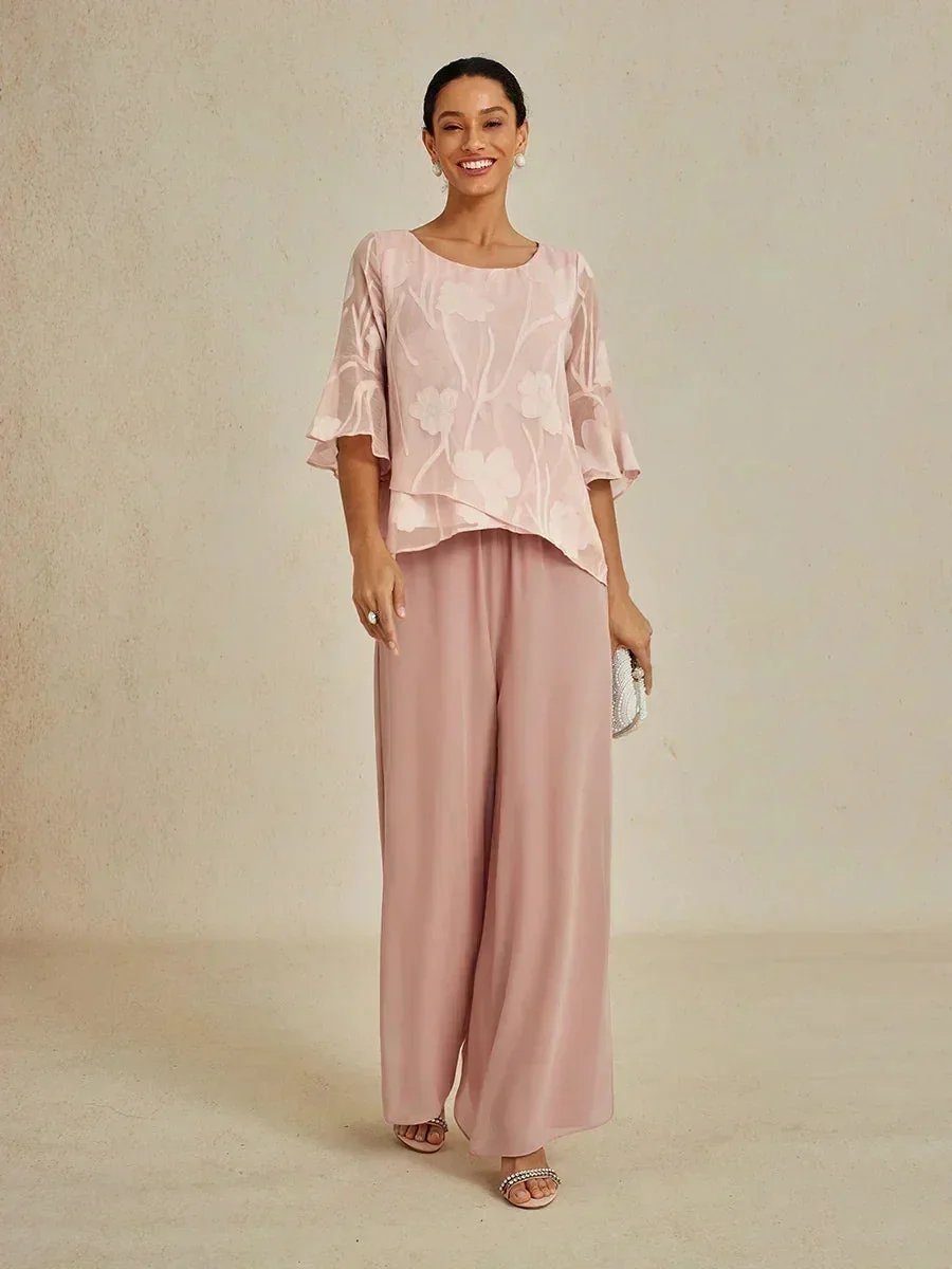 Marilivra - Pantalon À Jambes Droites Avec Fente En Chiffon