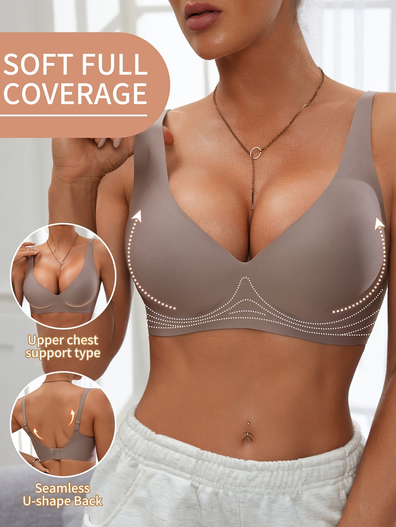 Isendra - Brassière Push-Up Confort Haute Couverture