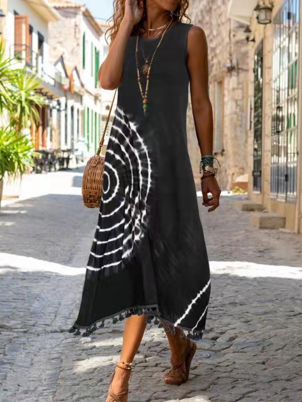 Elowen - Robe Midi Sans Manches Décontractée et Stylée pour l’Été