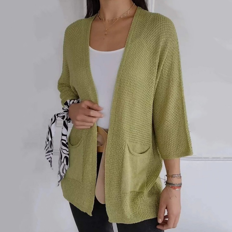 Noor - Manteau Tricoté Ouvert