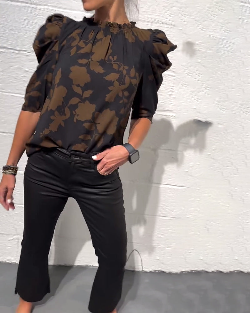 Bellamy - Blouse à Manches Bouffantes avec Volants