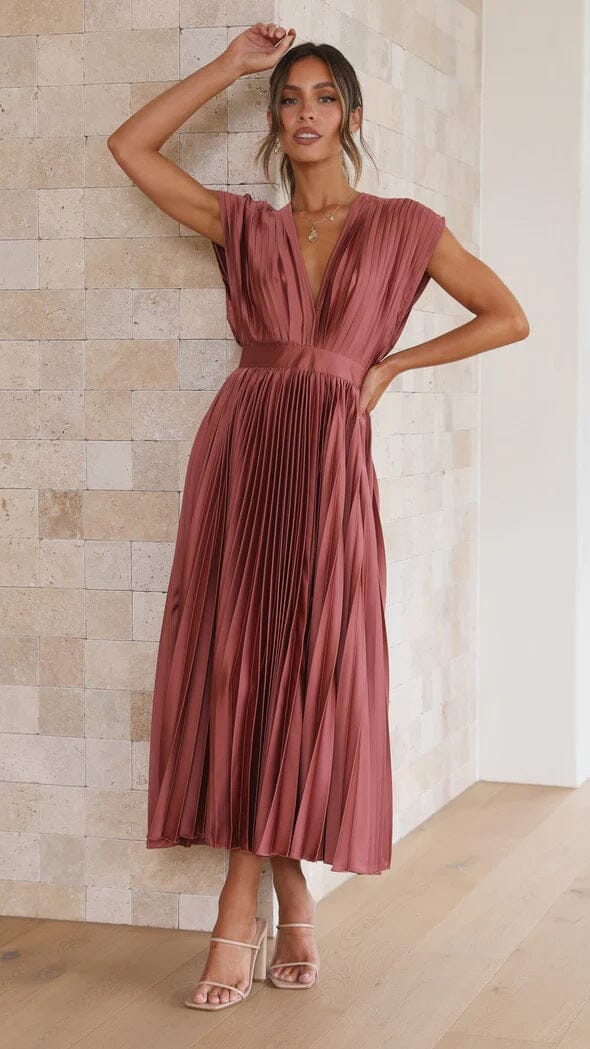 Solenne - Robe Midi Élégante