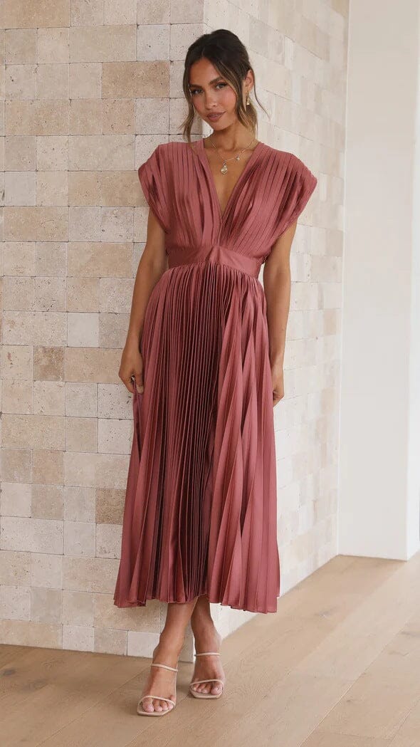 Solenne - Robe Midi Élégante