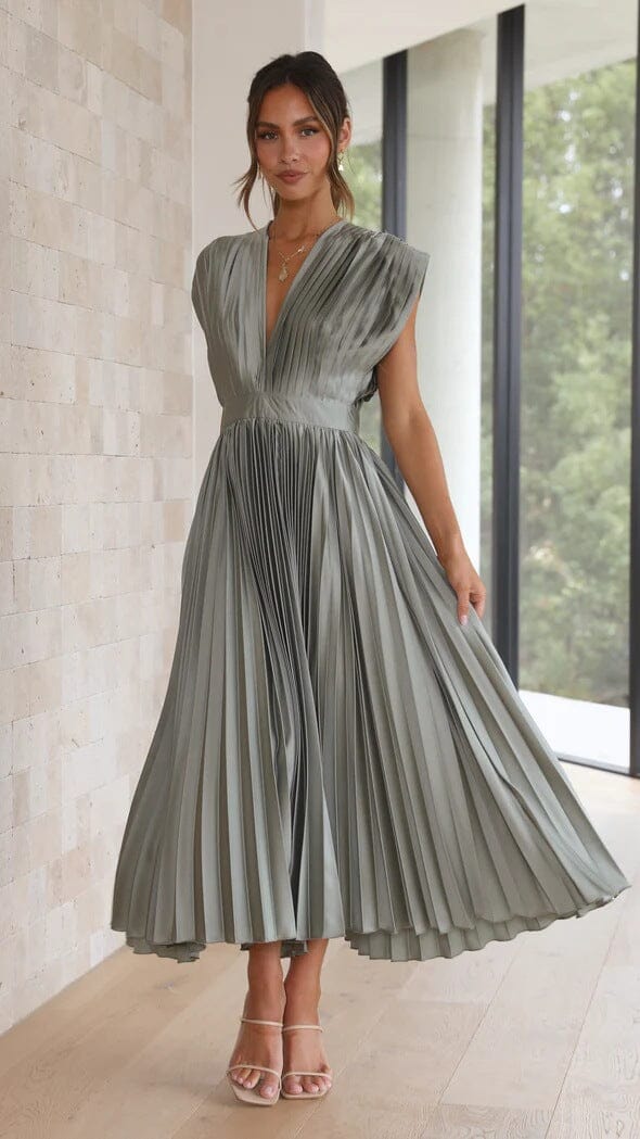 Solenne - Robe Midi Élégante