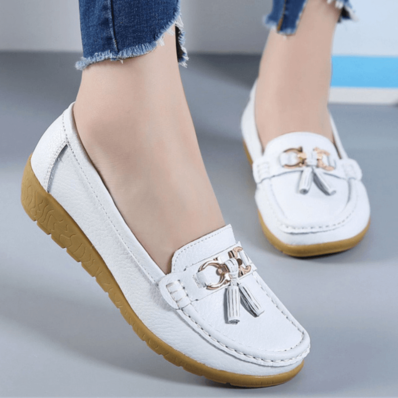Heliora - Mocassins en Cuir Confort Orthopédique – L’Élégance Naturelle à Chaque Pas