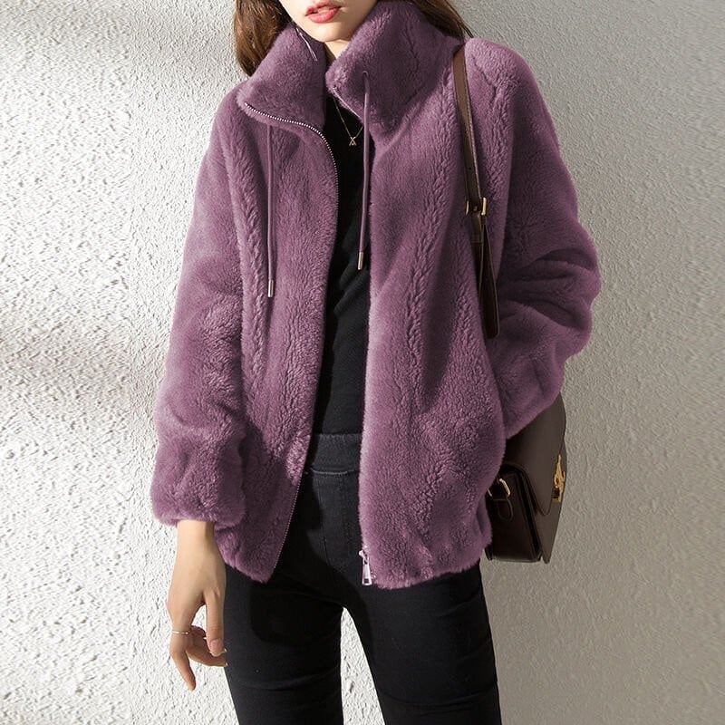 Lune - Manteau Matelassé à Col Montant
