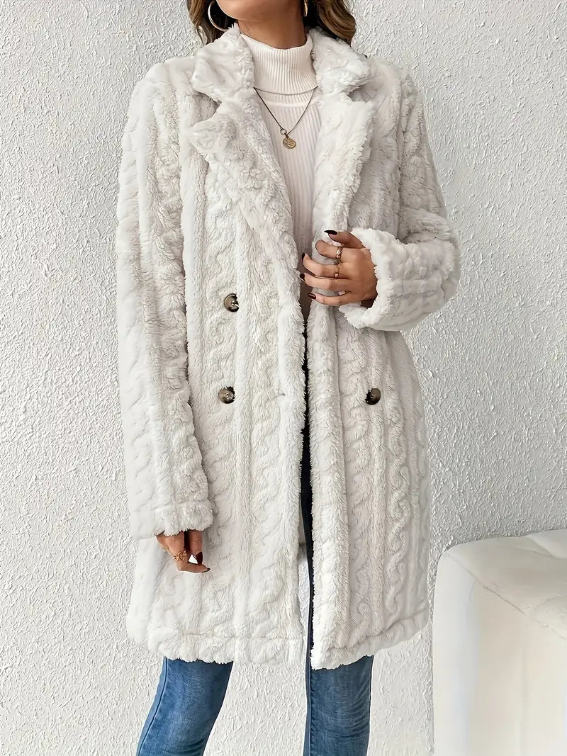 Léa - Manteau en fausse fourrure pour femme