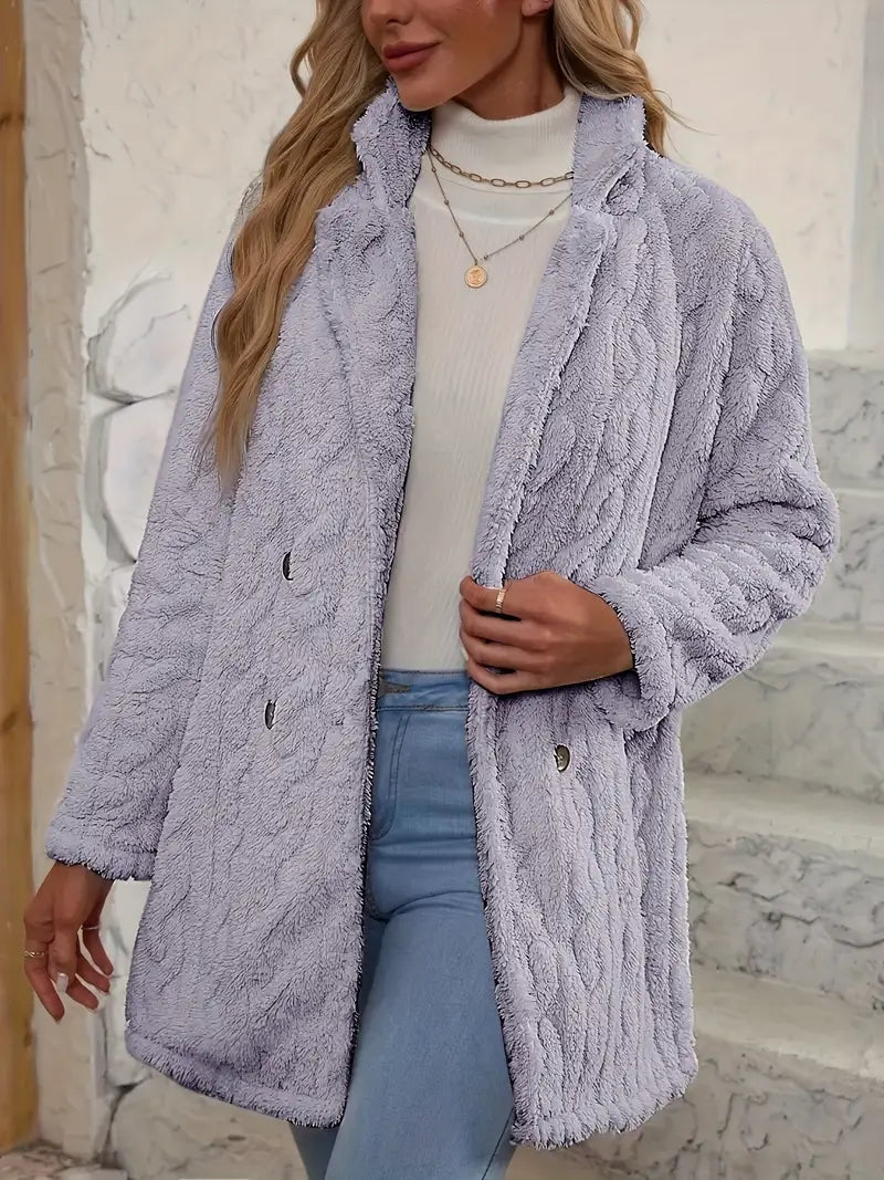 Léa - Manteau en fausse fourrure pour femme