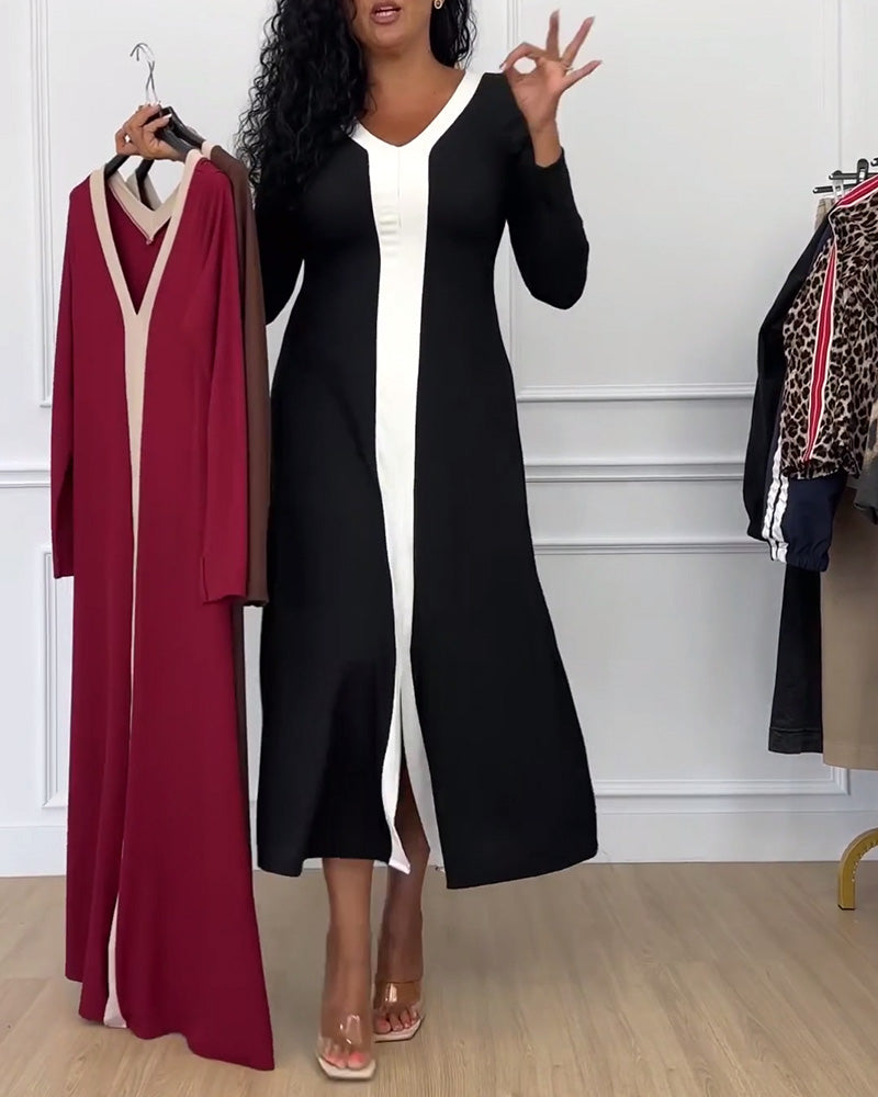 Gabrielle - Robe en Maille Élégante Automne Hiver