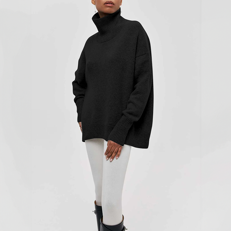 Micheline - Pull Chic avec Poches Côtelées pour Femmes