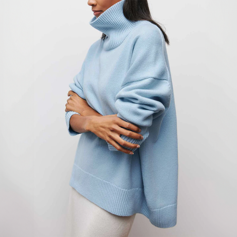 Micheline - Pull Chic avec Poches Côtelées pour Femmes