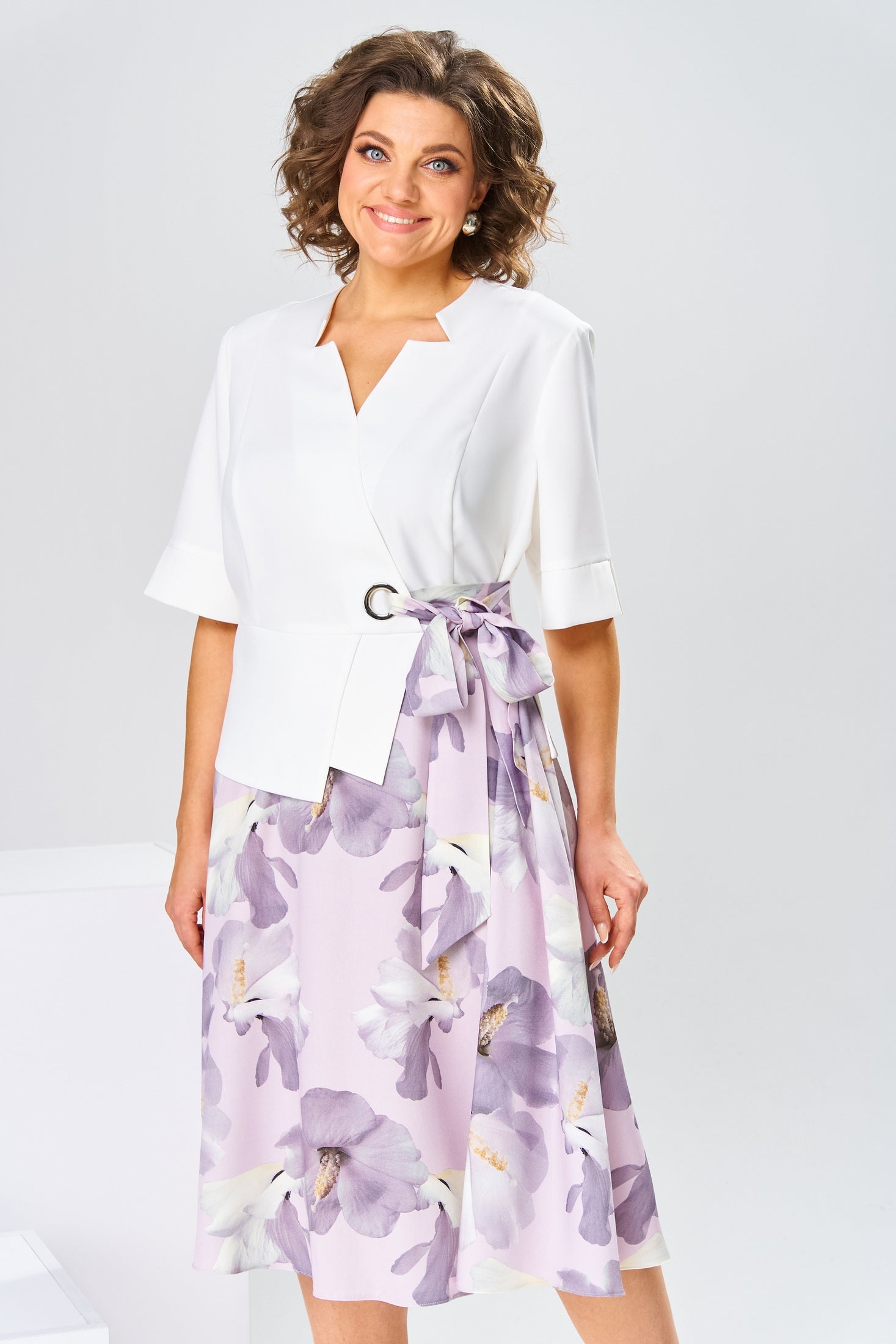 Adelisa - Robe en Coton et Soie de Haute Qualité pour une Élégance Naturelle