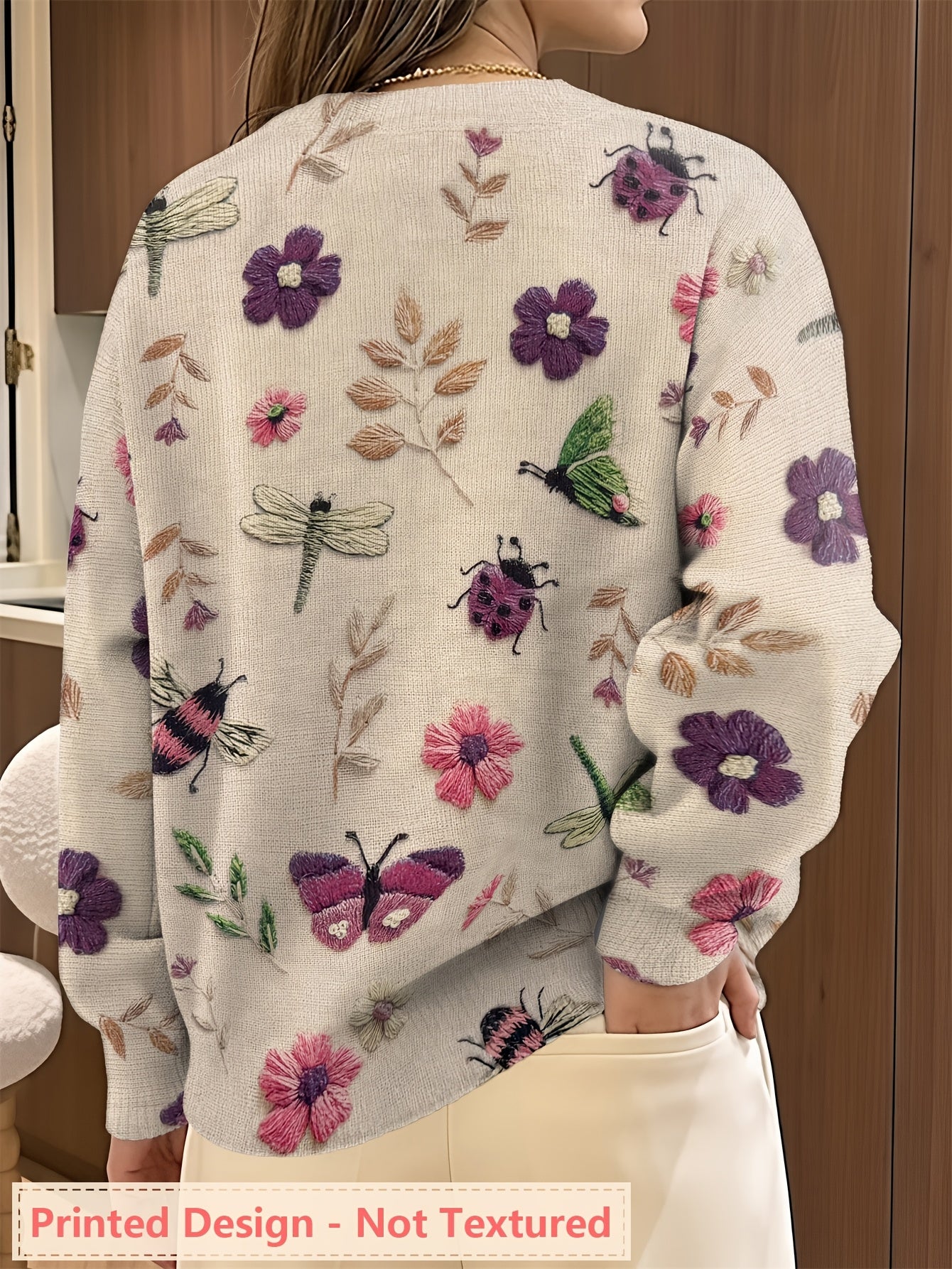 Fiorika - Pull Brodé Nature Élégante