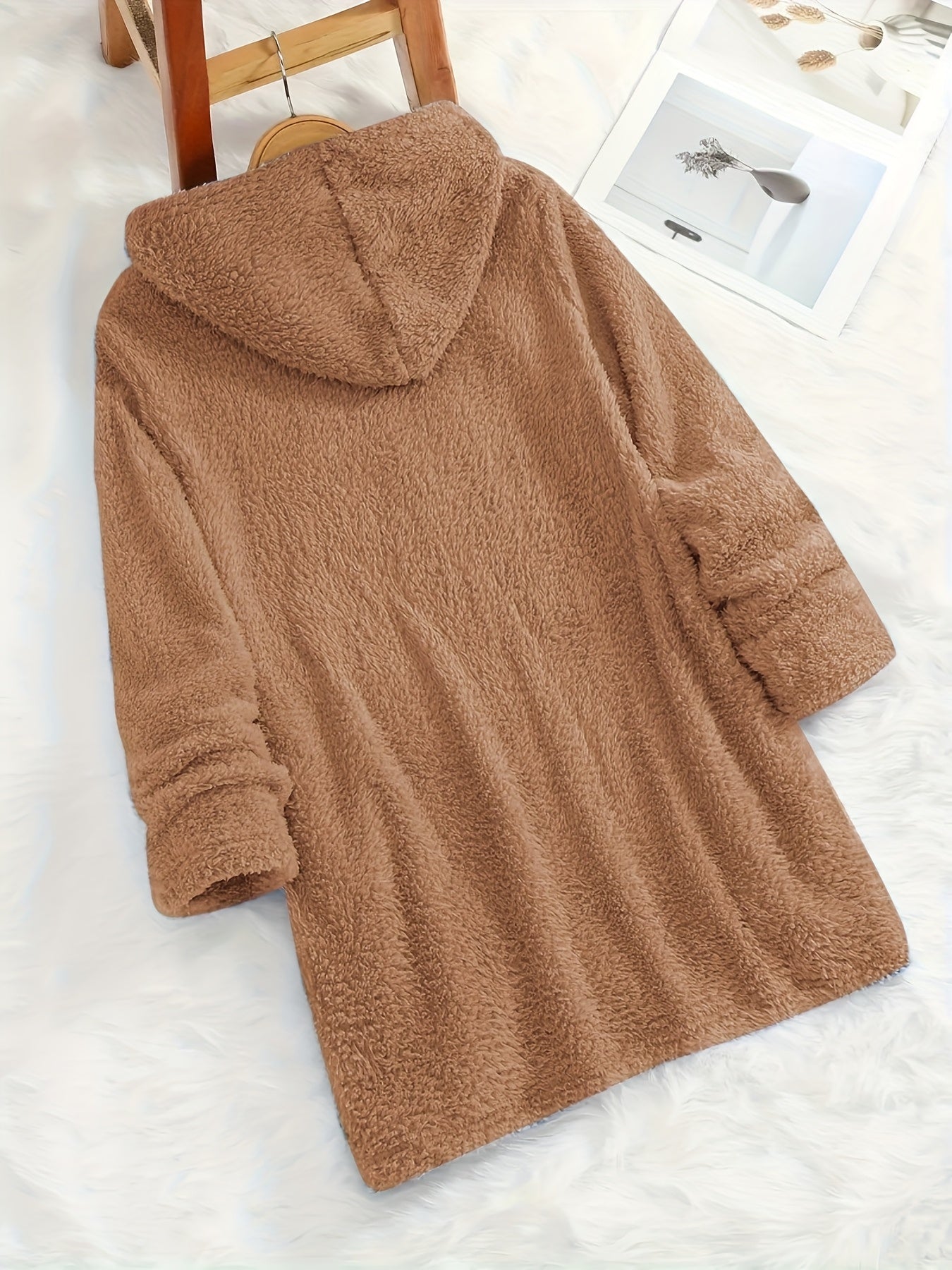 Marilina - Sweat Peluche Capuche Imprimé
