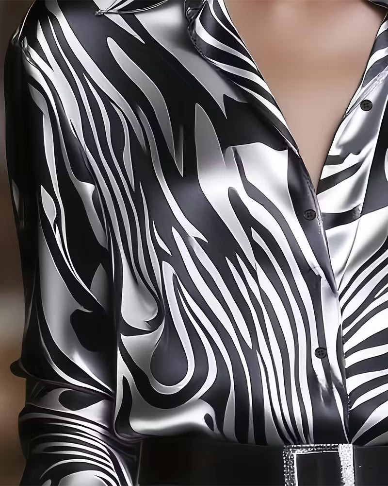 Cylissa - Chemise Imprimée Élégante pour Femme