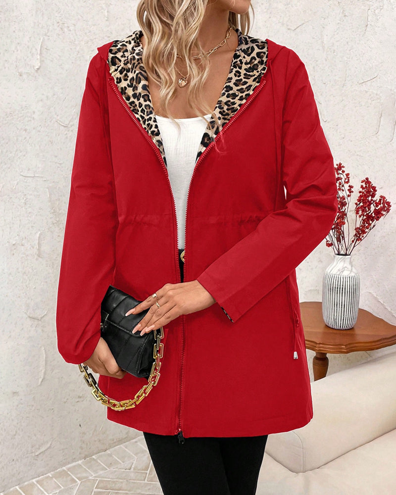 Fioraine - Manteau Léopard Élégant pour Femme