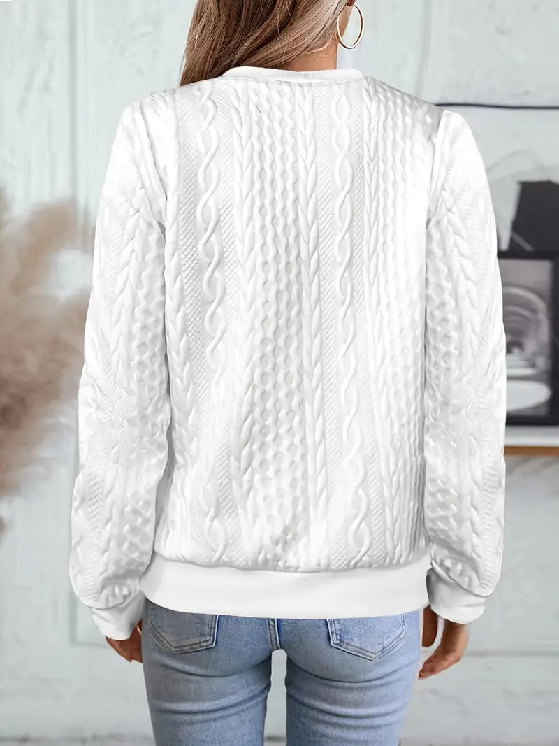 Elanisse - Veste Casual Femme à Col Baseball, Fermeture Éclair, Tissu Texturé