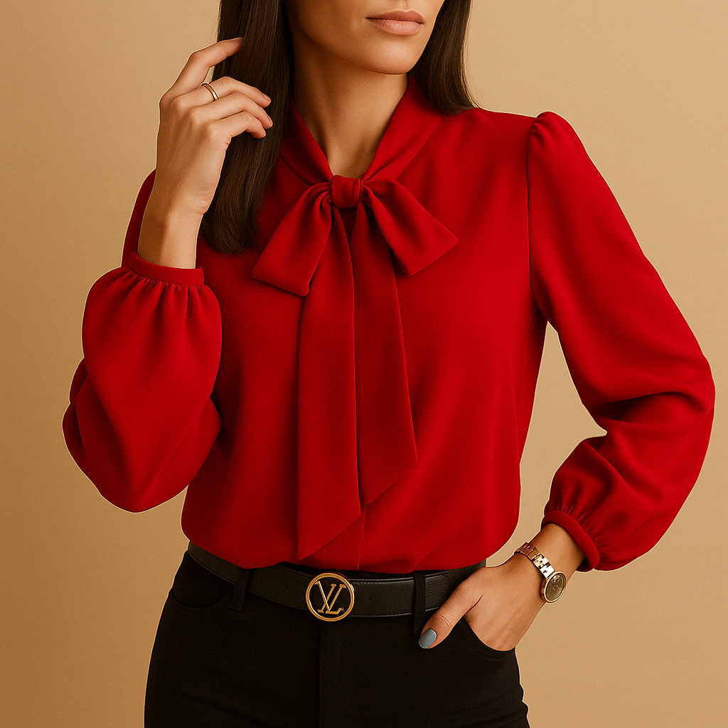 Lianne - Elegant Blouse with Bow Detail for Women